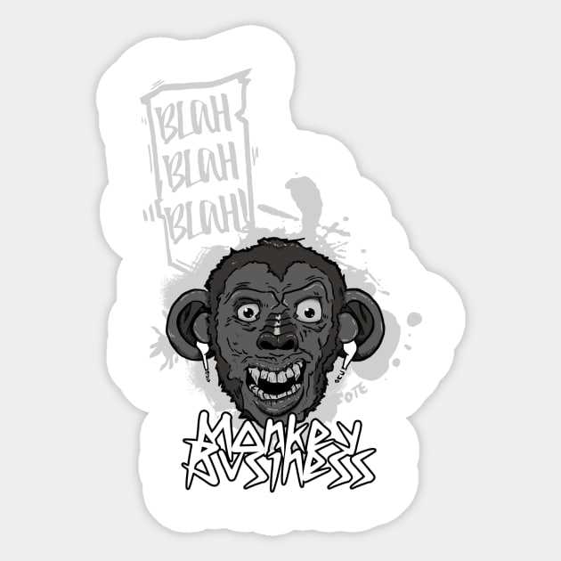 OTE Monkey Business alt Sticker by OwnTheElementsClothing